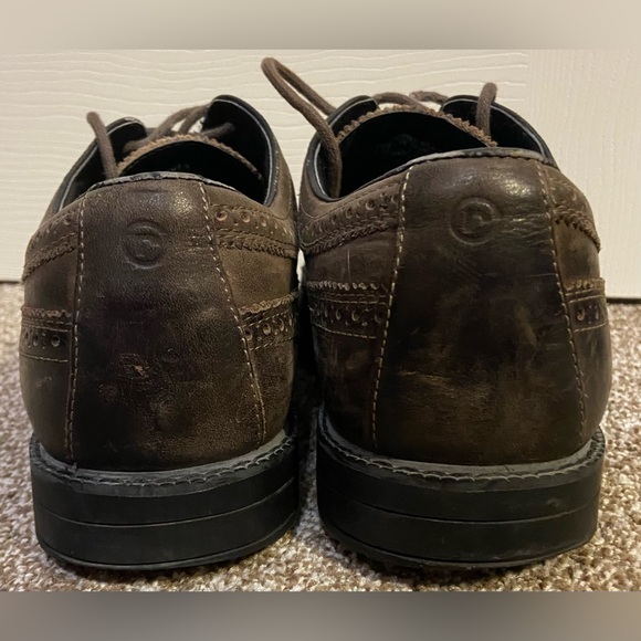 ROCKPORT SP WING TIP MEN'S LACE UP SHOES, SIZE 10 BROWN, K58463 GREAT CONDITION - Picture 5 of 6
